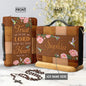 Bible Bags Trust In The Lord With All You Heart Print Ladies Storage Christian Bible Cover Case for Women Personalized Handbags