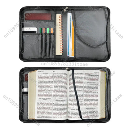 Women's Leather Handbags Hot God Jesus Pattern Print Christianity Bible Bag Custom Bible Cover Case Portable Bible Storage Bags