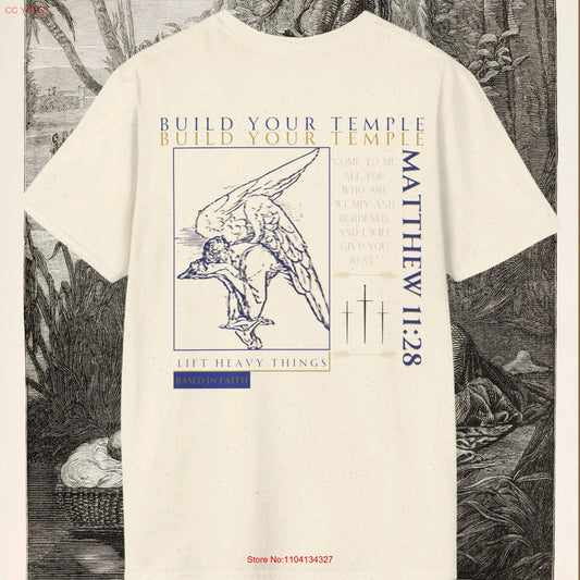 Build Your Temple bible pump cover Kaizen Japanese Gym T Shirt man women long or short sleeves