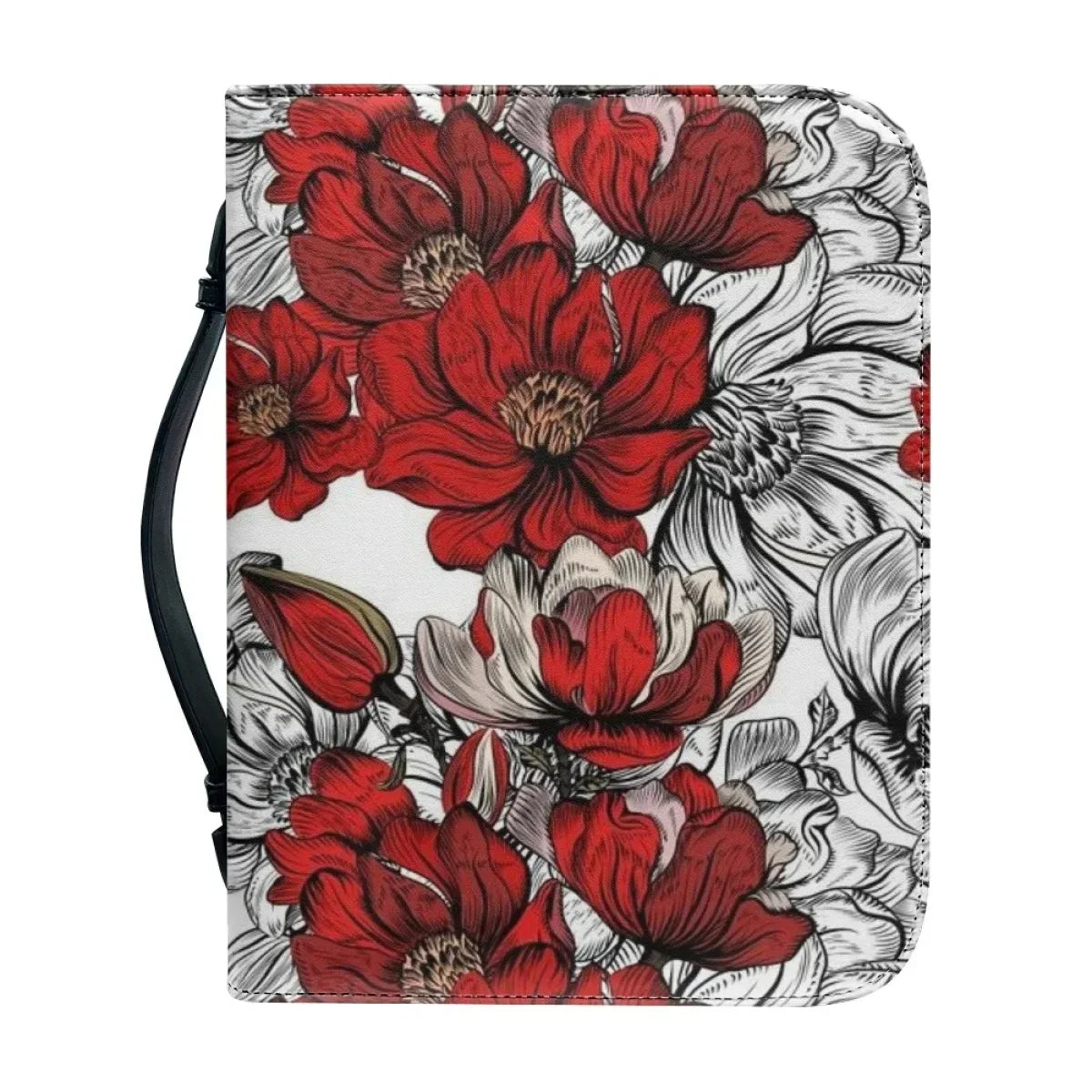 Christianity Church Bible Study Book Holy Storage Boxes Fashion New Art Floral Pattern Print Bible Cover Case Women's Bible Bag