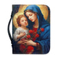 Hot Women's Leather Handbags New Christian Virgin Mary Pattern Print Bible Cover Case Custom Bible Study Book Holy Storage Boxes