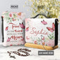 Bible Bags Trust In The Lord With All You Heart Print Ladies Storage Christian Bible Cover Case for Women Personalized Handbags