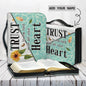 Bible Bags Trust In The Lord With All You Heart Print Ladies Storage Christian Bible Cover Case for Women Personalized Handbags