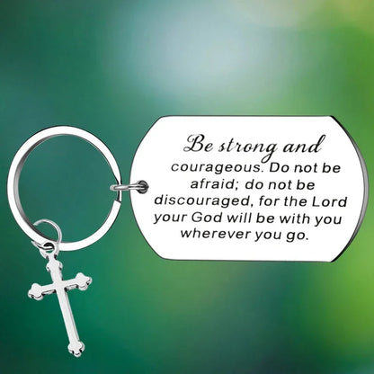 Christian Gifts Keychain Inspirational Bible Verse Key Chain Pendant Religious Gift