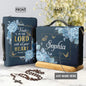 Bible Bags Trust In The Lord With All You Heart Print Ladies Storage Christian Bible Cover Case for Women Personalized Handbags