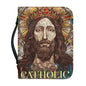 Women's Leather Handbags Hot God Jesus Pattern Print Christianity Bible Bag Custom Bible Cover Case Portable Bible Storage Bags