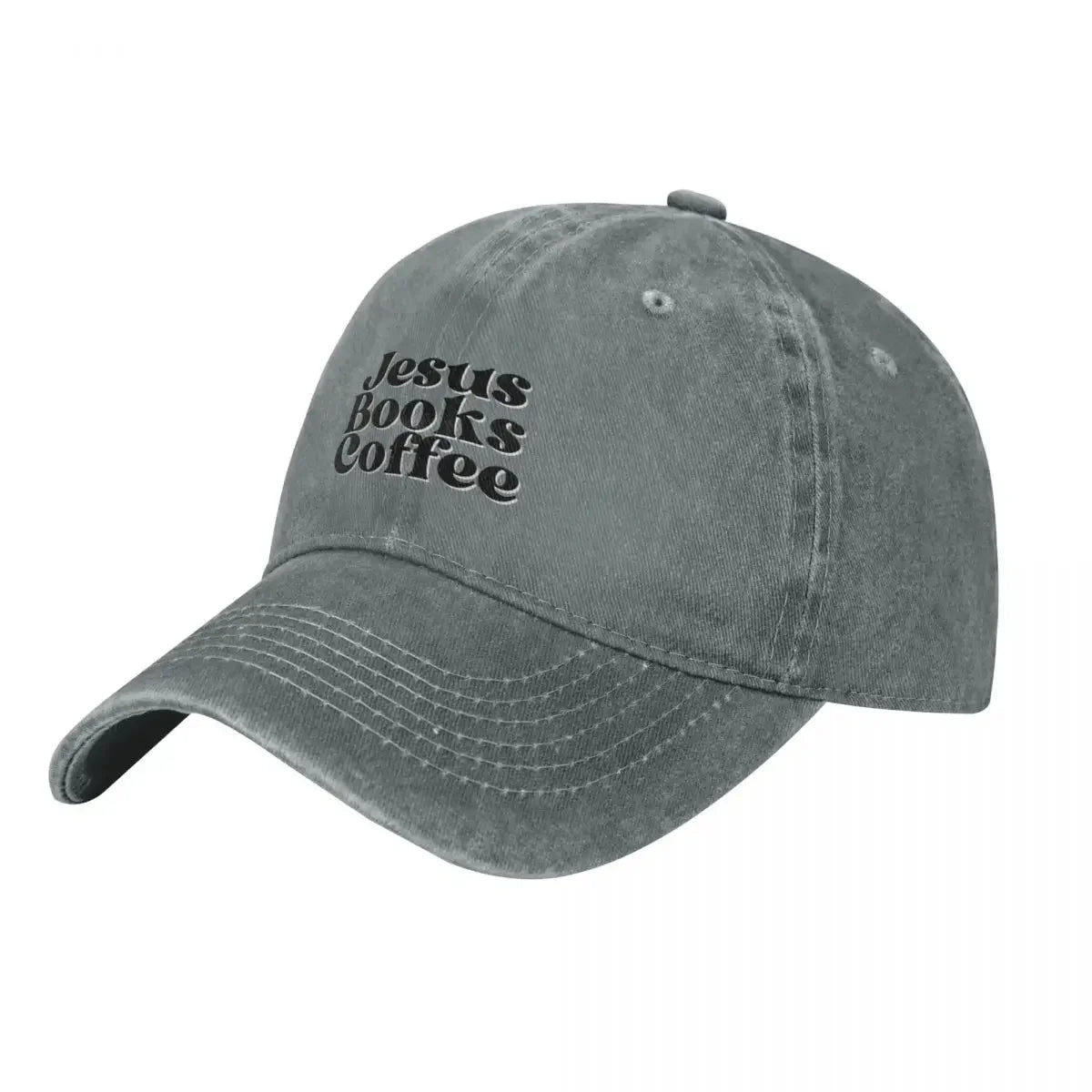 Jesus. Books. Coffee. Baseball Cap custom caps Sports Cap funny hat hats on offer Golf Men Women's