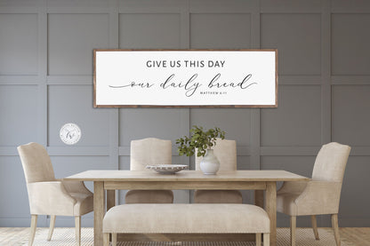 Give Us This Day Our Daily Bread | Christian Wall Art