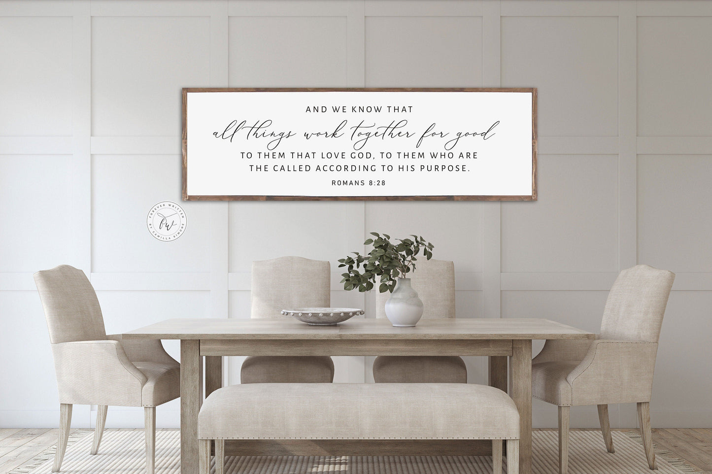 All Things Work Together for Good | Christian Wall Art