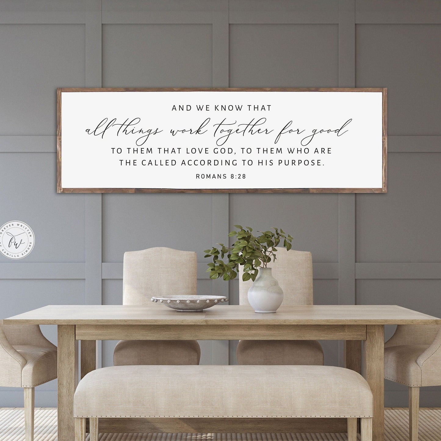 All Things Work Together for Good | Christian Wall Art