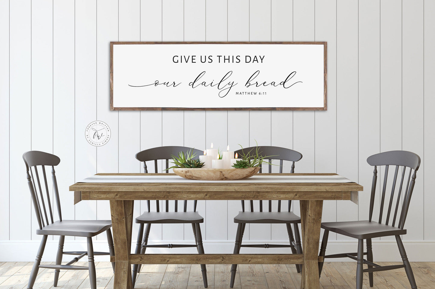 Give Us This Day Our Daily Bread | Christian Wall Art