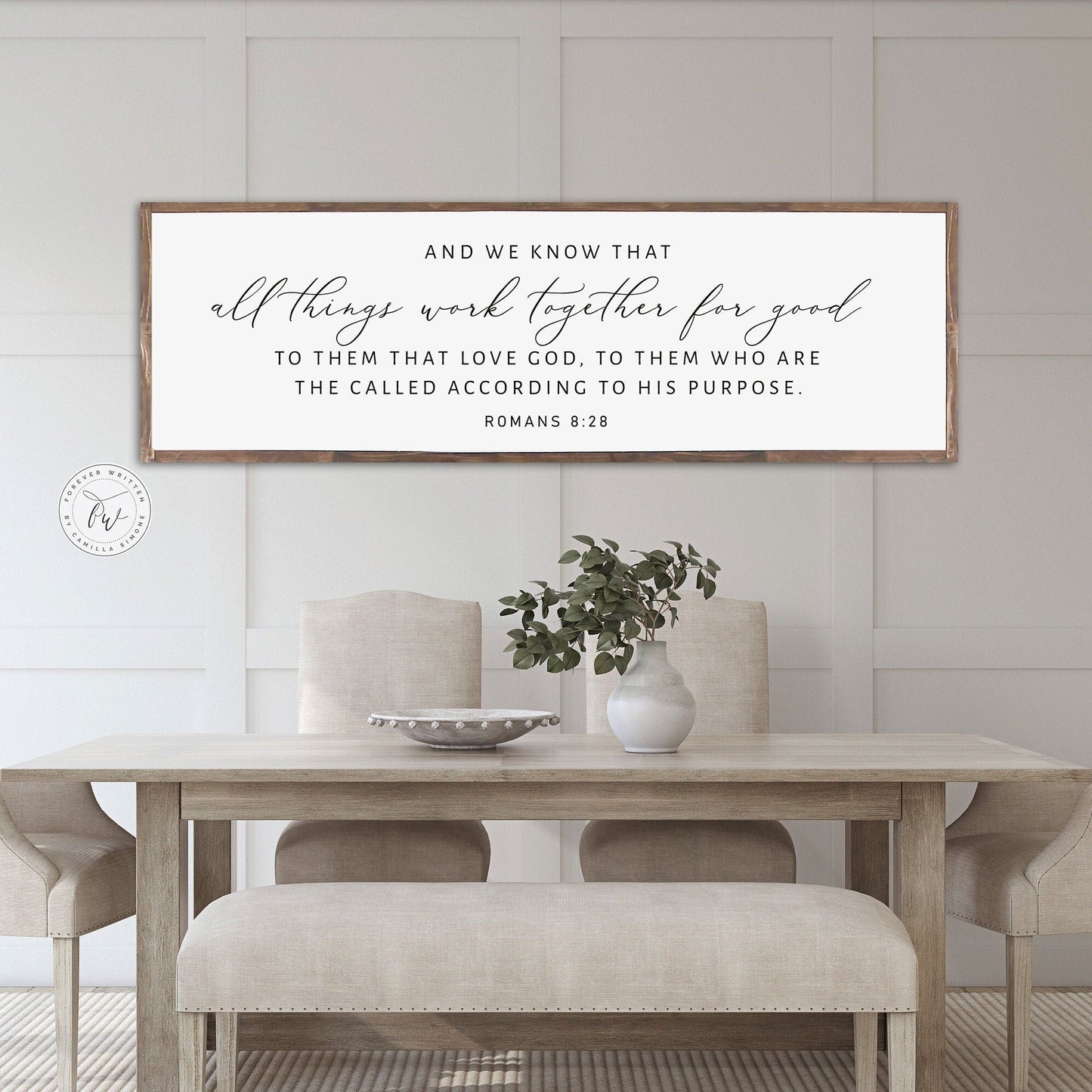 All Things Work Together for Good | Christian Wall Art