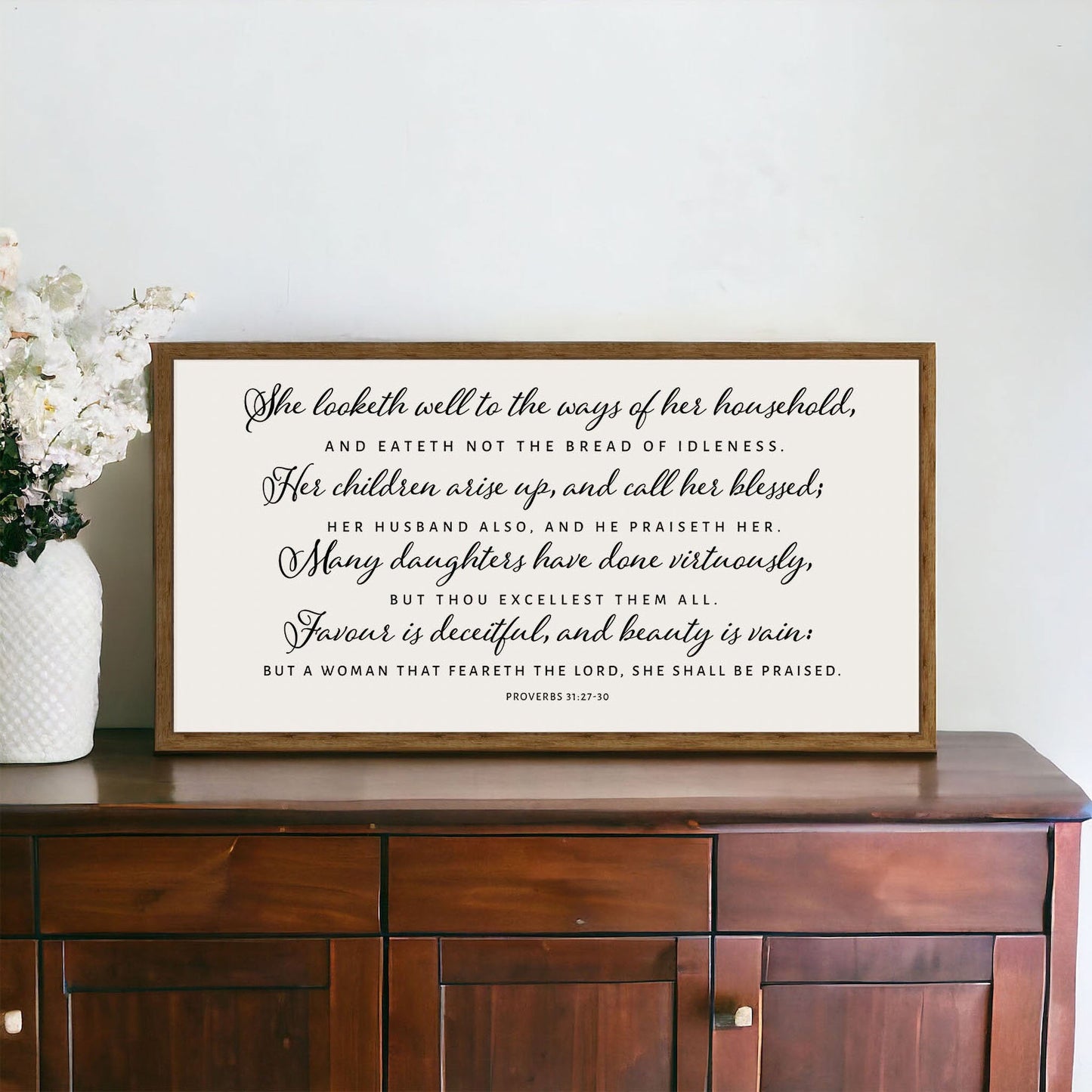 Proverbs 31 | Christian Wood Sign