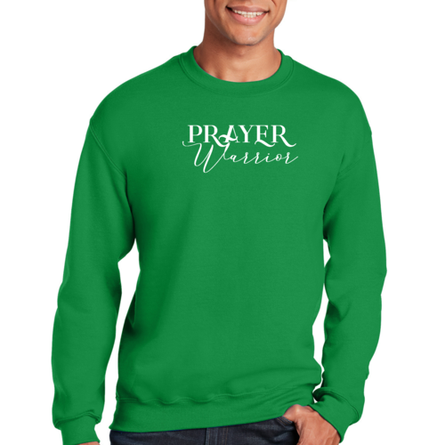 Adult Unisex Long Sleeve Sweatshirt, Prayer Warrior Christian