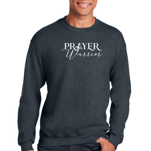 Adult Unisex Long Sleeve Sweatshirt, Prayer Warrior Christian