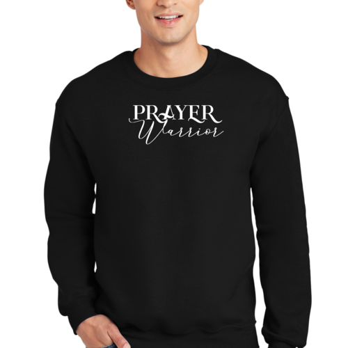 Adult Unisex Long Sleeve Sweatshirt, Prayer Warrior Christian