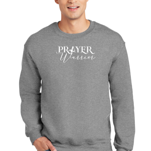 Adult Unisex Long Sleeve Sweatshirt, Prayer Warrior Christian